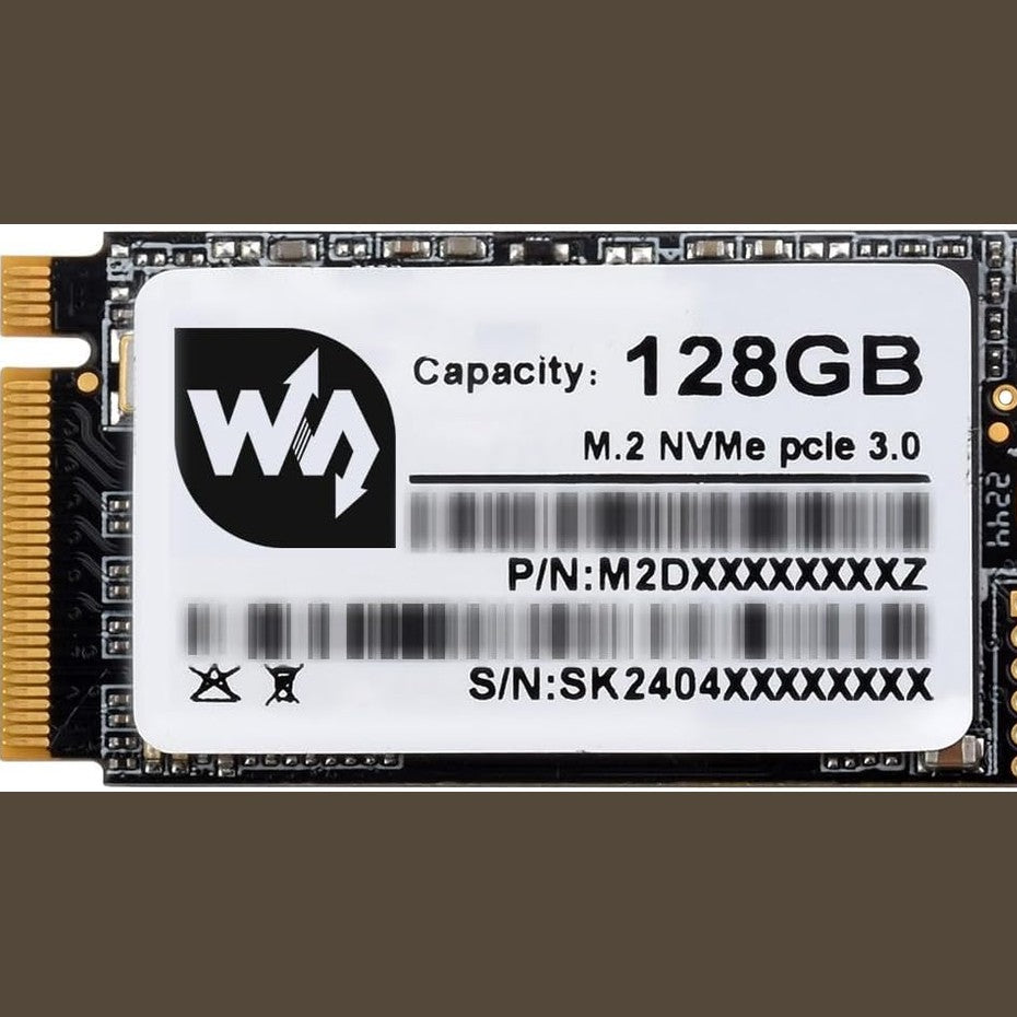 268281 - WAVESHARE Disk i ngurtë SK M2 NVME 2242, 128GB, memorie flash 3D TLC, lexim/shkrim me shpejtësi të lartë, i pajtueshëm me Windows/Raspberry Pi OS/Centos/Ubuntu/Linux
