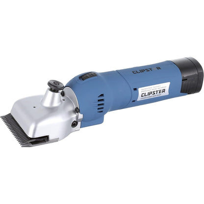 208018 - CLIPSTER FarmClipper Akku2, Makinë Prerëse pa Tel për Kafshë, me 2 Bateri, Blu, Madhësi 28.5 x 8 x 8cm, për Prerjen e Bagëtive, për Përdorim Veterinar, Jetëgjatësi Baterie 120 minuta