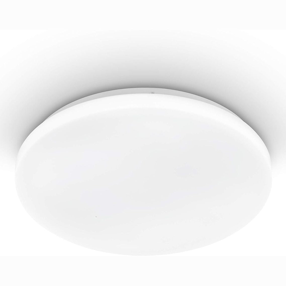 219382 - EGLO Llambë tavani Pogliola, Ø 31 cm, dritë tavani LED, çelik dhe plastik, llambë e bardhë