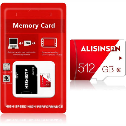 276768 - ALISINSEN Kartë Memorie Micro SD 512GB Klasa 10, Shpejtësi e Lartë, TF Card për GoPro, Telefona Android, Kamera Dixhitale, Tableta, Dronë