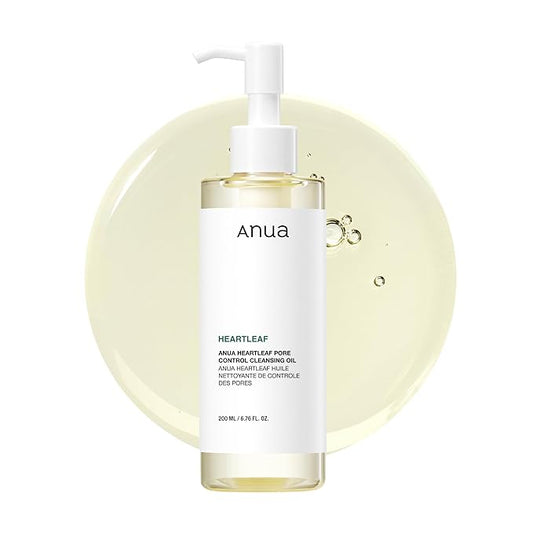 150242 - Anua Heartleaf – Vaj pastrues për kontrollin e poreve, largon pikat e zeza dhe mbetjet e make-up, kujdes korean për lëkurën, 200 ml (original)