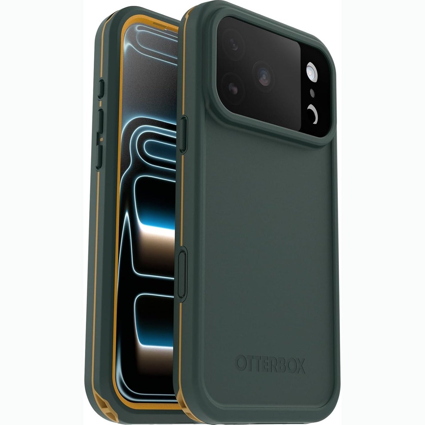 272833 - OTTERBOX FRĒ SERIES MAGSAFE - Mbështjellëse për iPhone 17 Pro Max, e papërshkueshme nga uji (IP68), rezistente ndaj goditjeve, me mbrojtës të integruar të ekranit, e gjelbër