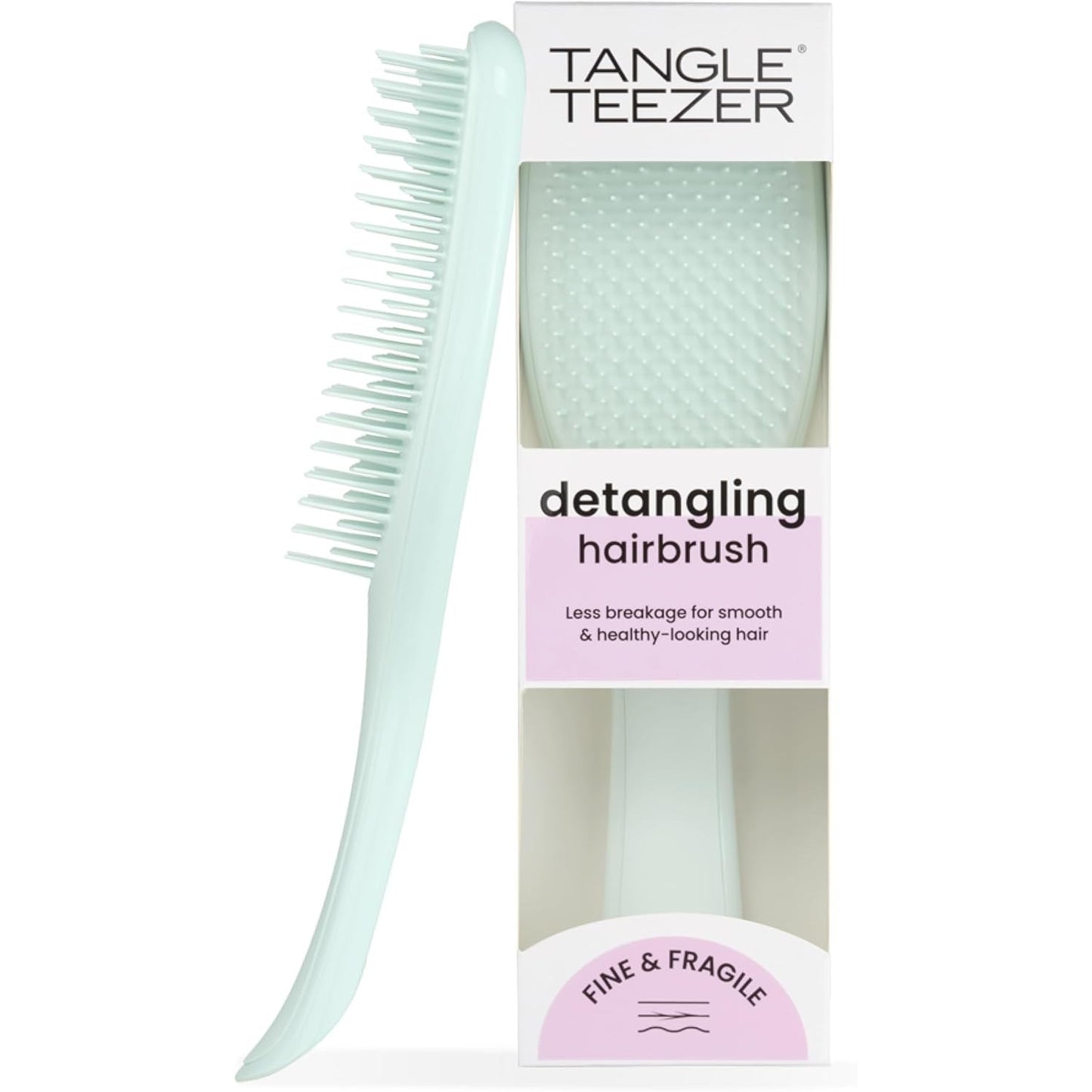 317615 - TANGLE TEEZER Furçë flokësh Ultimate Detangler për flokë të lyer, të hollë dhe të hollë – Qime të buta me dy nivele që zvogëlojnë këputjen dhe tërheqjen – E butë për flokë të ndjeshëm – Blu