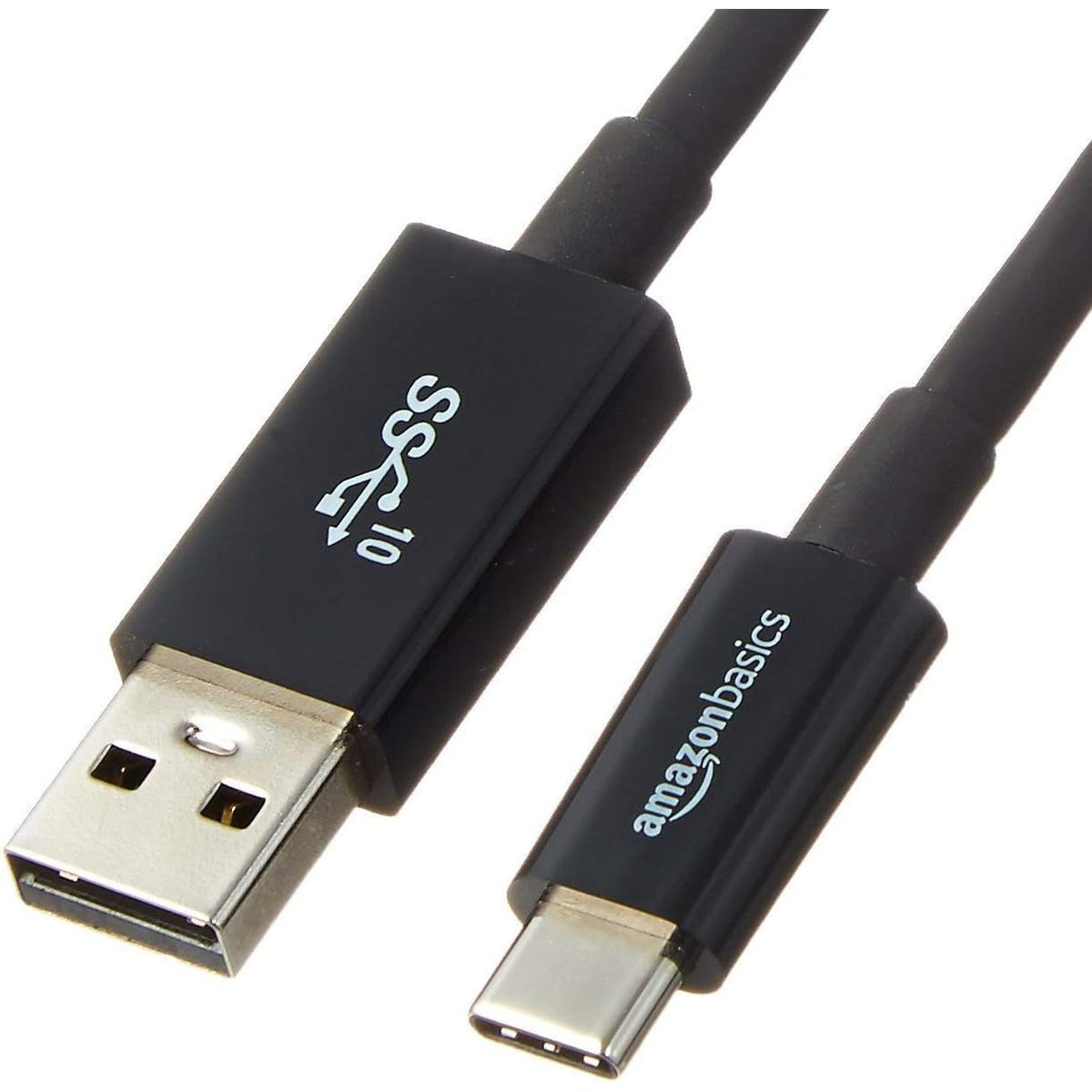 296354 - AMAZON BASICS - Kabllo karikimi USB-C në USB-A 3.1 Gen 2, 0.9 m, 10 Gbps, e zezë