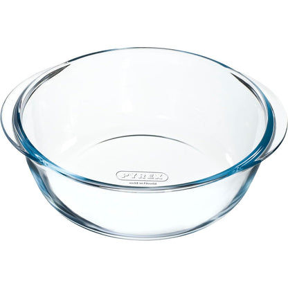 318819 - PYREX PREPWARE Shatërvan i rrumbullakët prej qelqi, 20 cm, 1.1 l