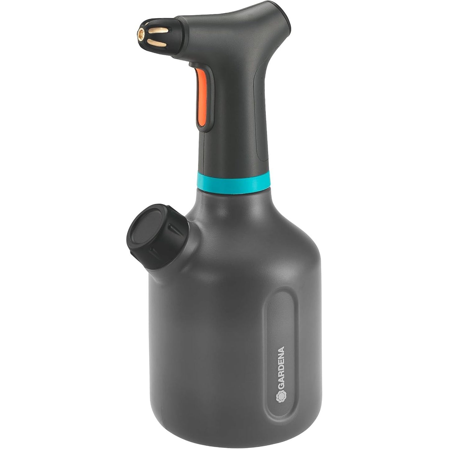 322555 - GARDENA Spërkatës me Pompë EasyPump 1L, me funksion 360°, grykë prej bronzi, dizajn i tejdukshëm, kapak dozimi i integruar
