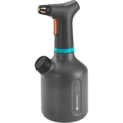322555 - GARDENA Spërkatës me Pompë EasyPump 1L, me funksion 360°, grykë prej bronzi, dizajn i tejdukshëm, kapak dozimi i integruar