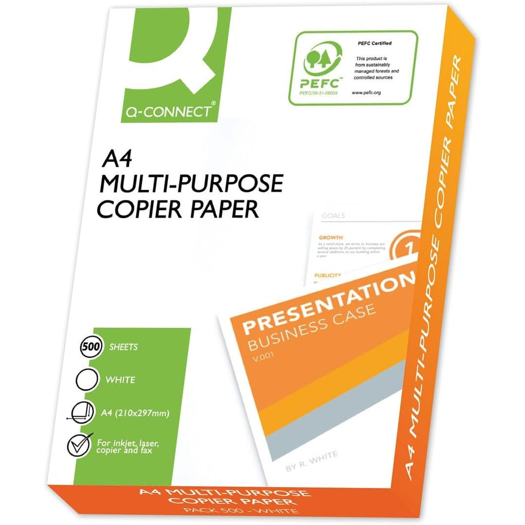 267285 - Q-CONNECT Letër fotokopjimi KF10057, Letër printeri/DIN A4, 75g/m², 1 x 500 fletë, Cilësi Klasa C, Letër Universale