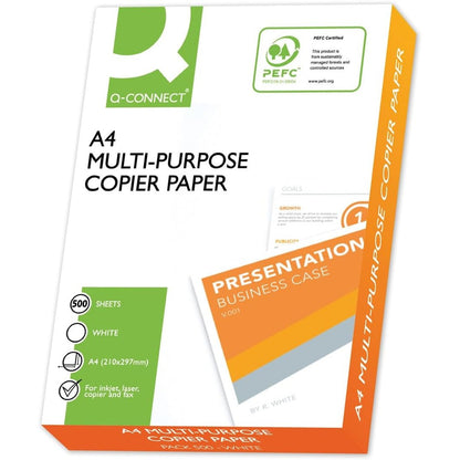 267285 - Q-CONNECT Letër fotokopjimi KF10057, Letër printeri/DIN A4, 75g/m², 1 x 500 fletë, Cilësi Klasa C, Letër Universale