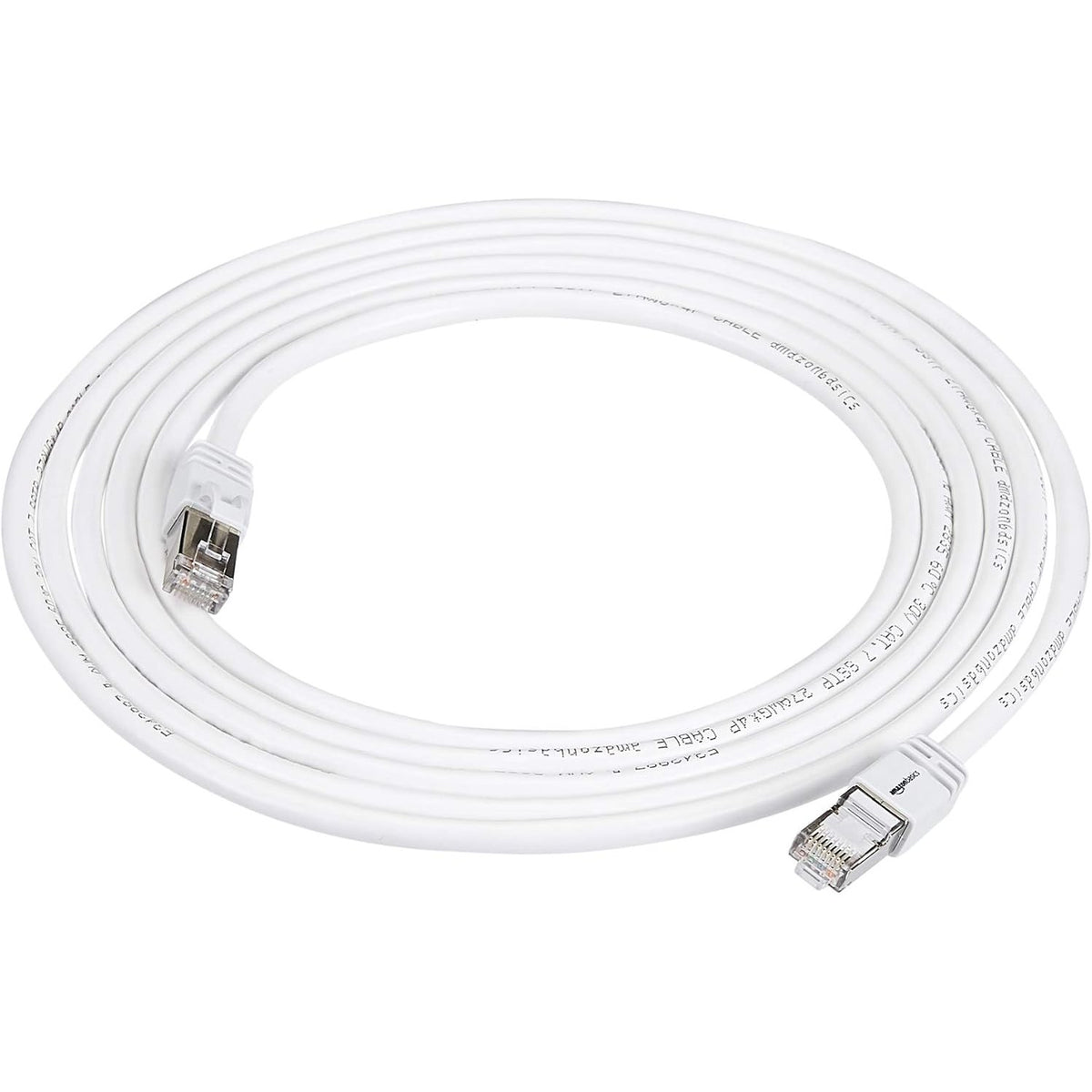 300099 - AMAZON BASICS Kabllo Patch me Shpejtësi të Lartë, RJ45, Cat7, Gigabit Ethernet, 1 copë, e bardhë, 3 m.