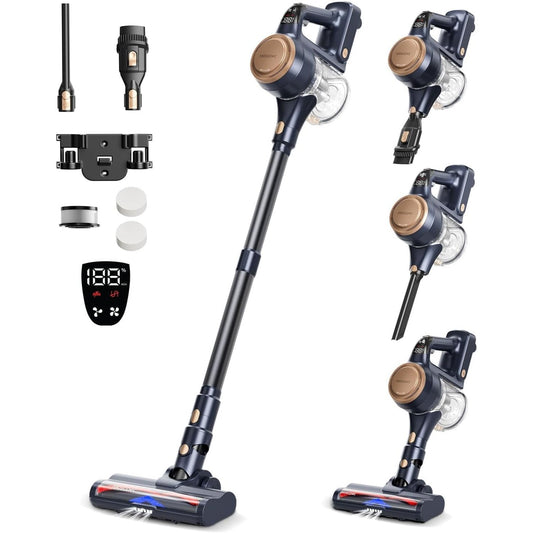 118181 - PROSCENIC P11 LITE - Fshesë pa Tel, 40KPa/450W, Këstë me Shkop, Furçë Kundër Ngatërresës, Ekran LED, Bateri e Lëvizshme, Kapacitet 40 Minuta, Përdorim për Dysheme, Qilima, Flokë