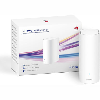 273154 - HUAWEI Router WiFi Mesh 3+, Wi-Fi 6 AX3000 me dy banda, Lidh mbi 250 pajisje, Roaming pa probleme, Depërtim në mur, Kontrolle prindërore, E bardhë