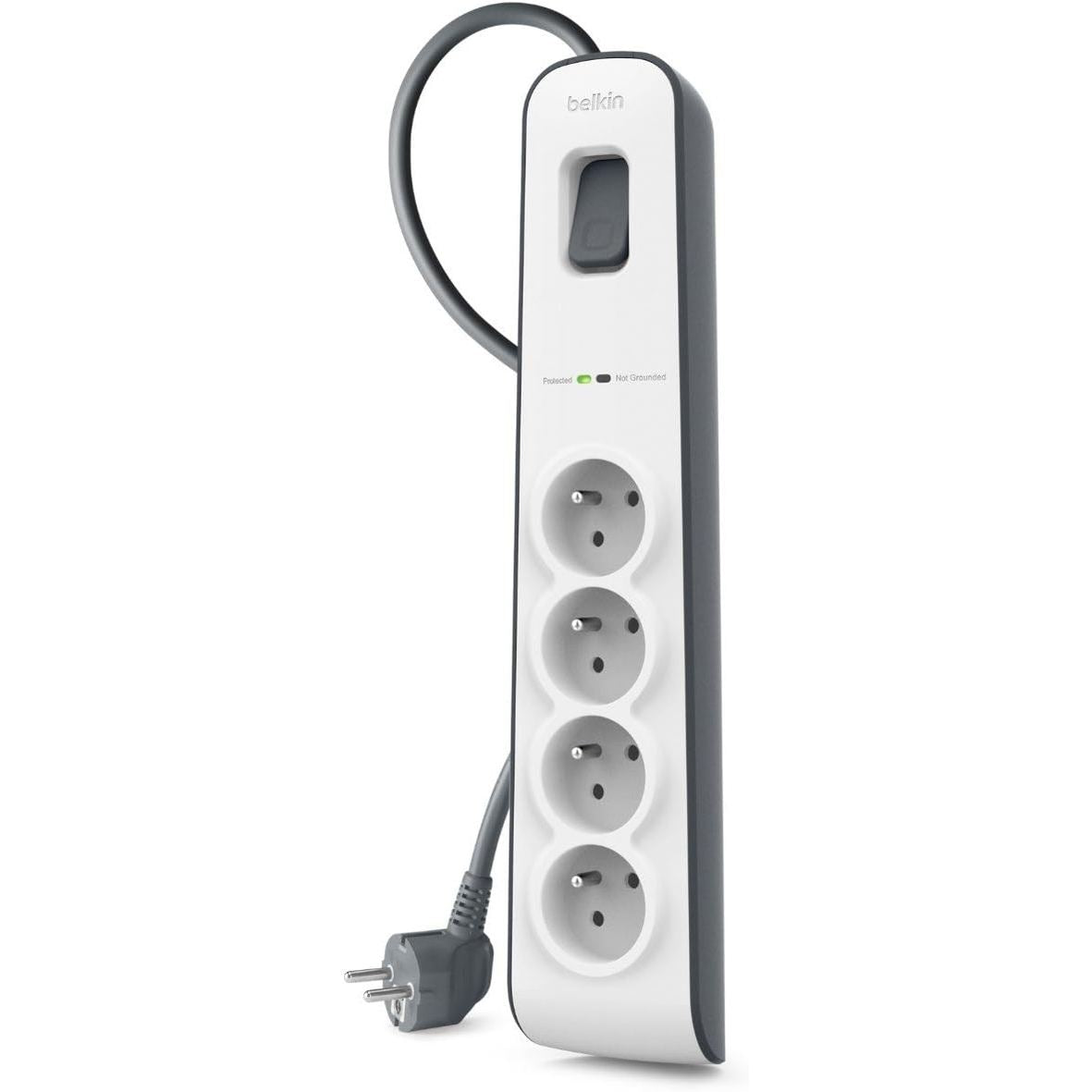 273777 - BELKIN Mbrojtës nga Mbitensionet me 4 Priza, 525 xhul, Kabllo 2m, E Bardhë