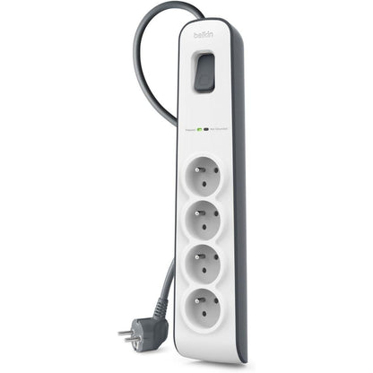 273777 - BELKIN Mbrojtës nga Mbitensionet me 4 Priza, 525 xhul, Kabllo 2m, E Bardhë