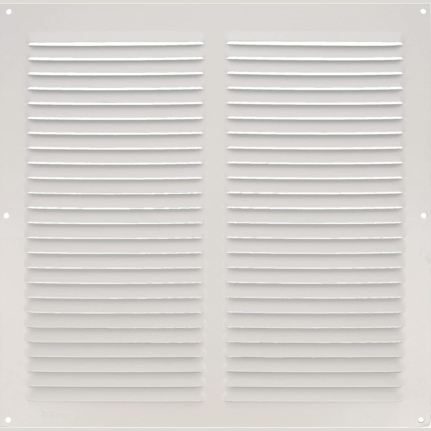 289161 - Amig - Grilë ventilimi alumini katrore me rrjetë kundër mushkonjave, 300 x 300 mm, e bardhë
