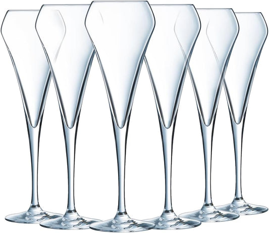 221351 - SHEF & SOMELIER - Koleksioni Open'Up - 6 gota për verë të gazuar x 20cl në kristal - Gota moderne dhe elegante