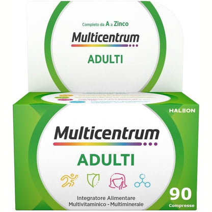 271542 - MULTICENTRUM Shtesë Ushqimore Multivitaminike e Plotë për të Rritur - 90 Tableta me Vitamina B, D dhe C, Lufton Lodhjen dhe Rrahjen
