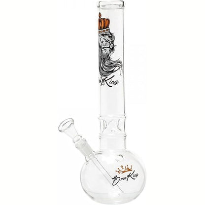 201158 - HEAD&NATURE BONG - Bong Akulli Me Formë Luani Të Tymosur, Logon e Luanit, Lartësi 30 cm, Bashkim 14.5 mm - Koleksioni Head&Nature Bong