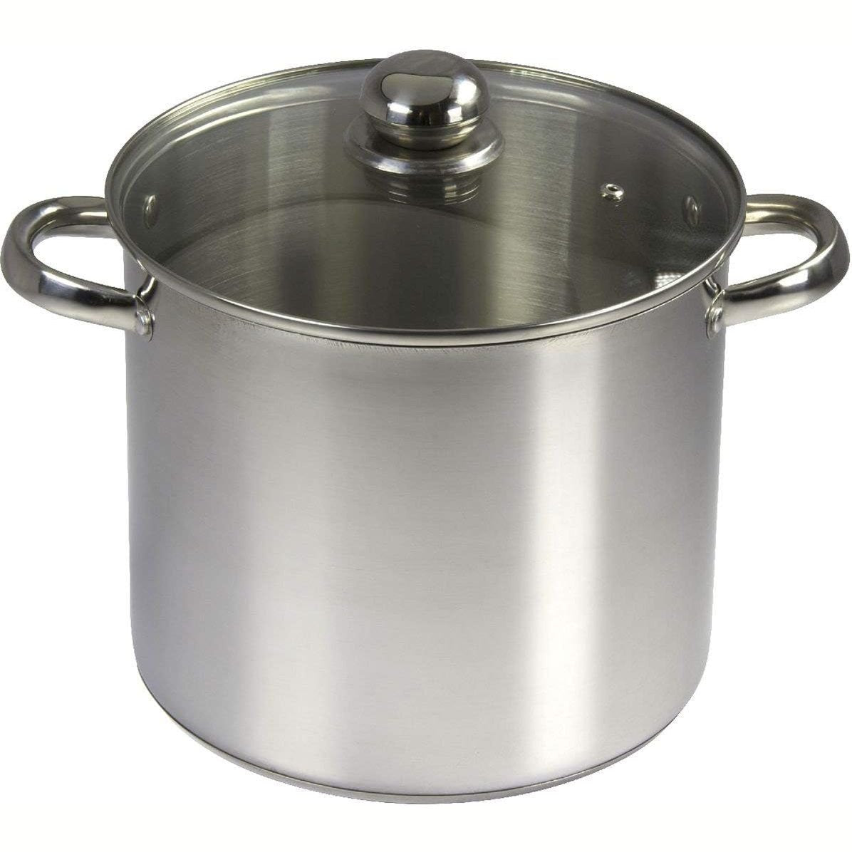214746 - BAUMALU Tenxhere për gatim në çelik inox, kapak qelqi, Ø24cm, 9L