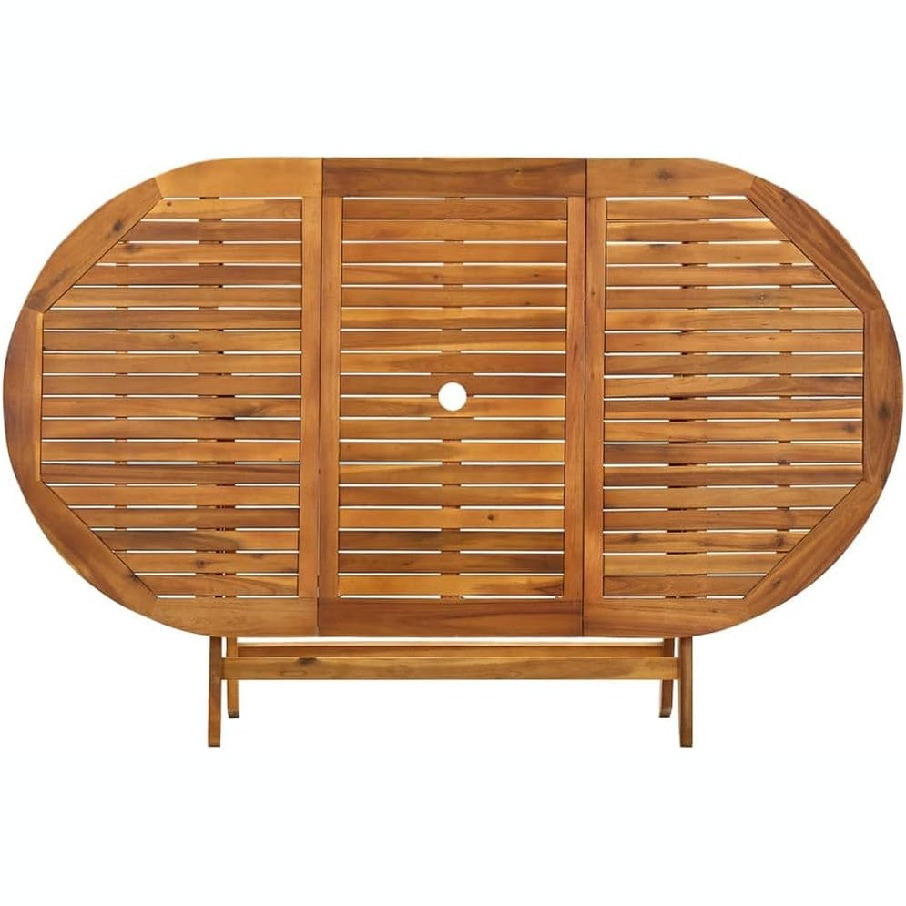 244948 - vidaXL Tavolinë Palosëse për Kopsht 160 × 85 × 75 cm, Dru Masiv Akacie