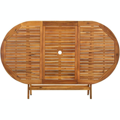 244948 - vidaXL Tavolinë Palosëse për Kopsht 160 × 85 × 75 cm, Dru Masiv Akacie