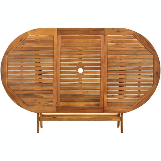 244948 - vidaXL Tavolinë Palosëse për Kopsht 160 × 85 × 75 cm, Dru Masiv Akacie