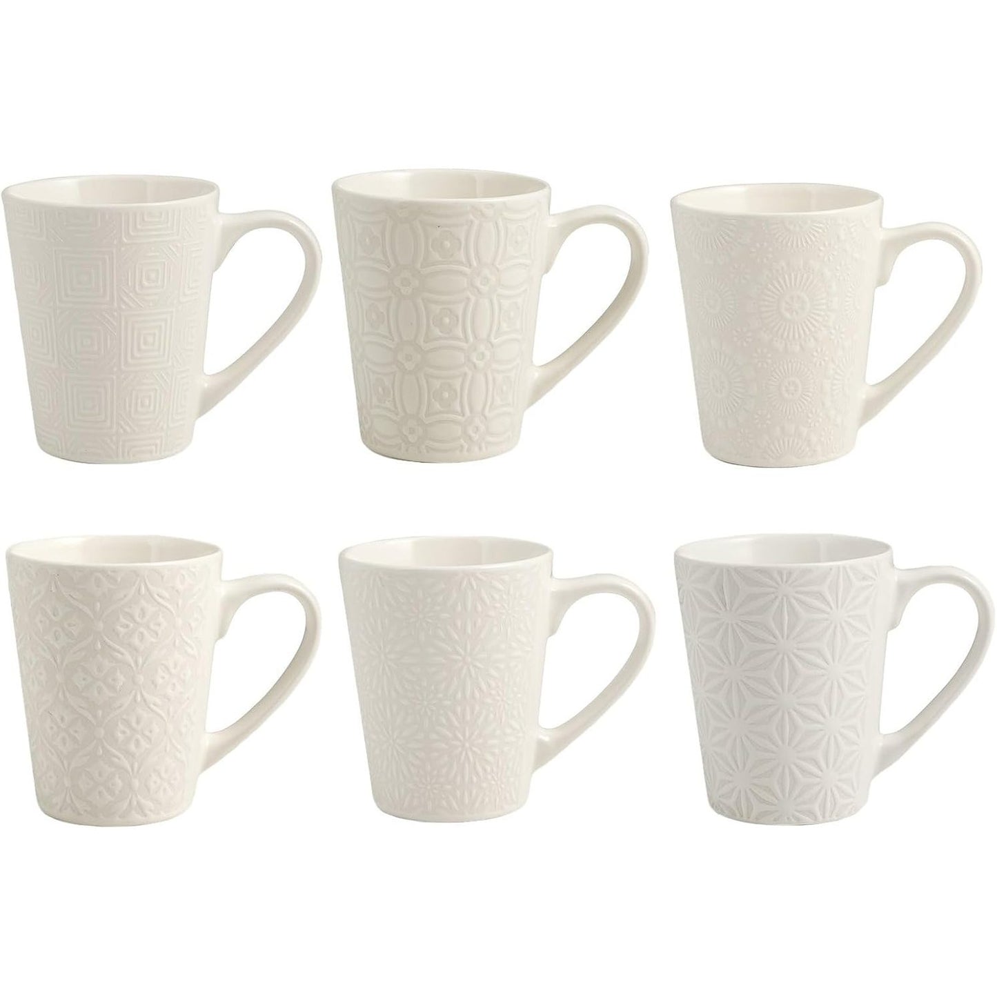 187654 - H&H - Set prej 6 Filxhanëve SILHOUETTE, Material Guri, Ngjyra e Bardhë, Kapacitet 300 ml
