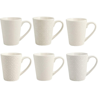 187654 - H&H - Set prej 6 Filxhanëve SILHOUETTE, Material Guri, Ngjyra e Bardhë, Kapacitet 300 ml