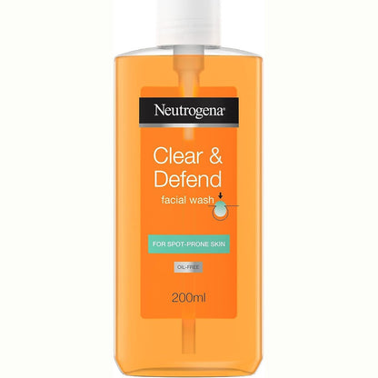 303524 - NEUTROGENA Pastrues Fytyre për Kontrollin e Njollave 2% me Acid Salicilik (200 ml), Xhel Pastrues i Butë Ditor