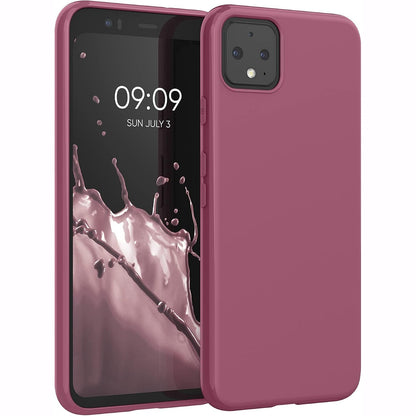 277197 - KWMOBILE Mbrojtëse për Google Pixel 4, Silikoni, Rozë e errët