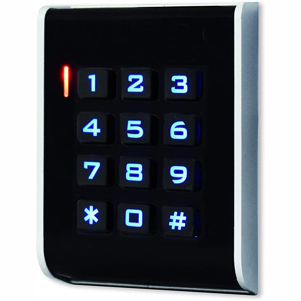 293015 - SCS SENTINEL Tastierë Rezistente ndaj Vandalëve AAA0005, Hapje Dere/Porte, Çelësa me Ndriçim, Furnizim me Energji 12V DC, Alarm i Integruar, Memorie me 100 Kode