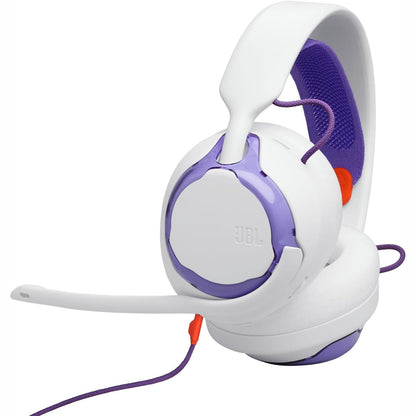 266219 - KUFJE PËR LOJËRA ME TEL JBL QUANTUM 250, JBL Quantum Spatial Sound, Mikrofon me Anulim Zhurme, Kabllo 3.5 mm, Pjesë të Zëvendësueshme, Kompatibël me Apple, PC, Xbox, PlayStation, Nintendo Switch, E Bardhë