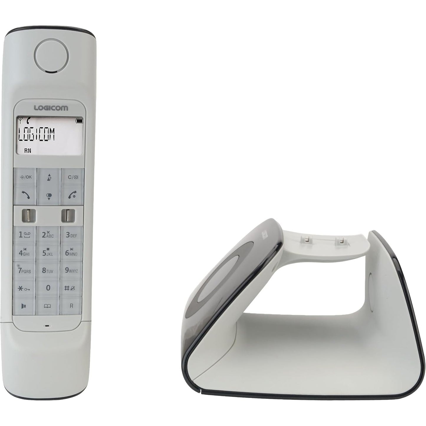 267842 - LOGICOM - RETRO 2 DECT, Telefon pa tel me sekretarinë telefonike, i zi