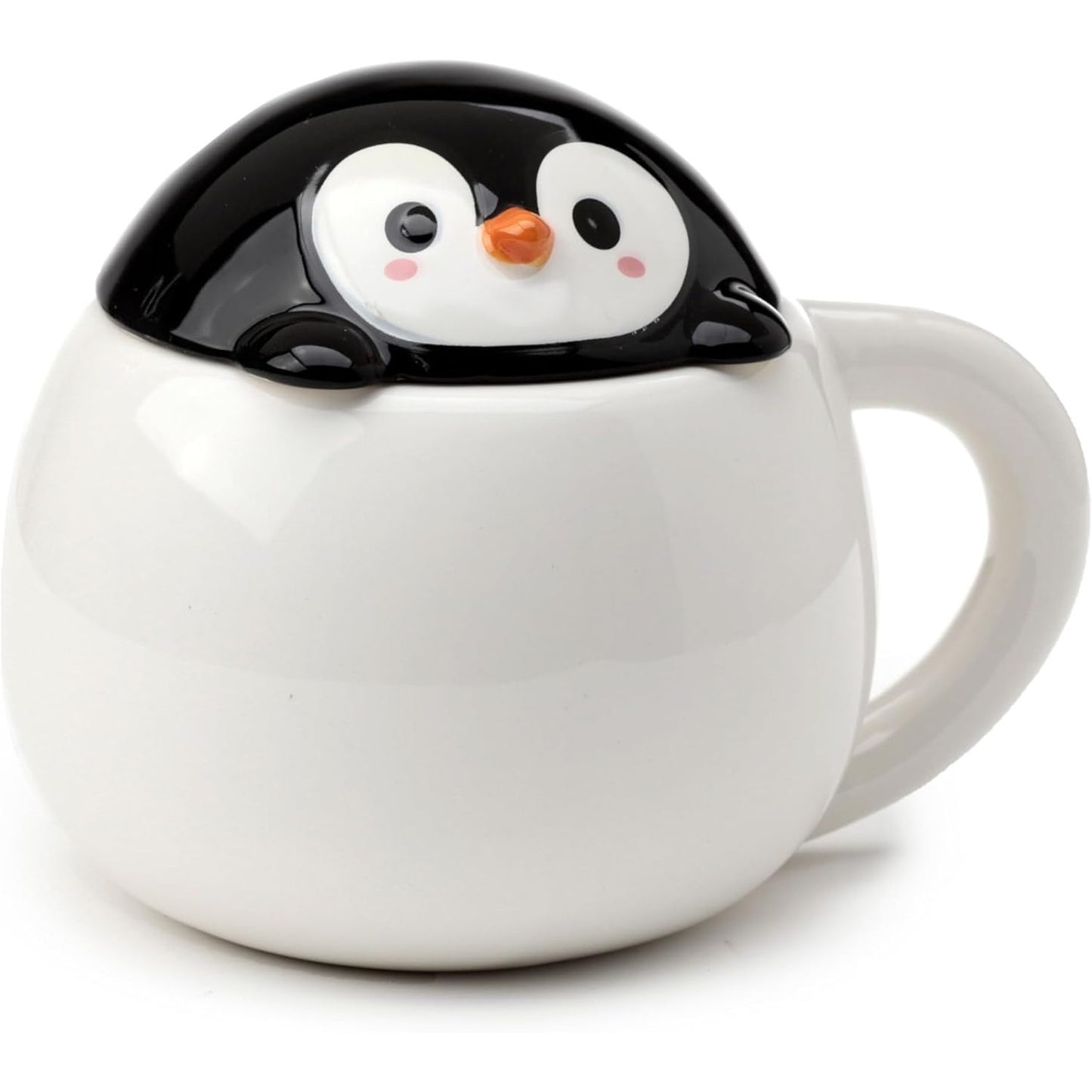 252671 - Puckator Filxhan Qeramik me Kapak të Formuar - Pinguin - Kafshë të Lezetshme