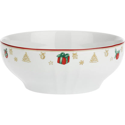 197511 - PORCELAN - Tas i Bardhë për Sallate, Material Porcelan, Përdorim Krishtlindje
