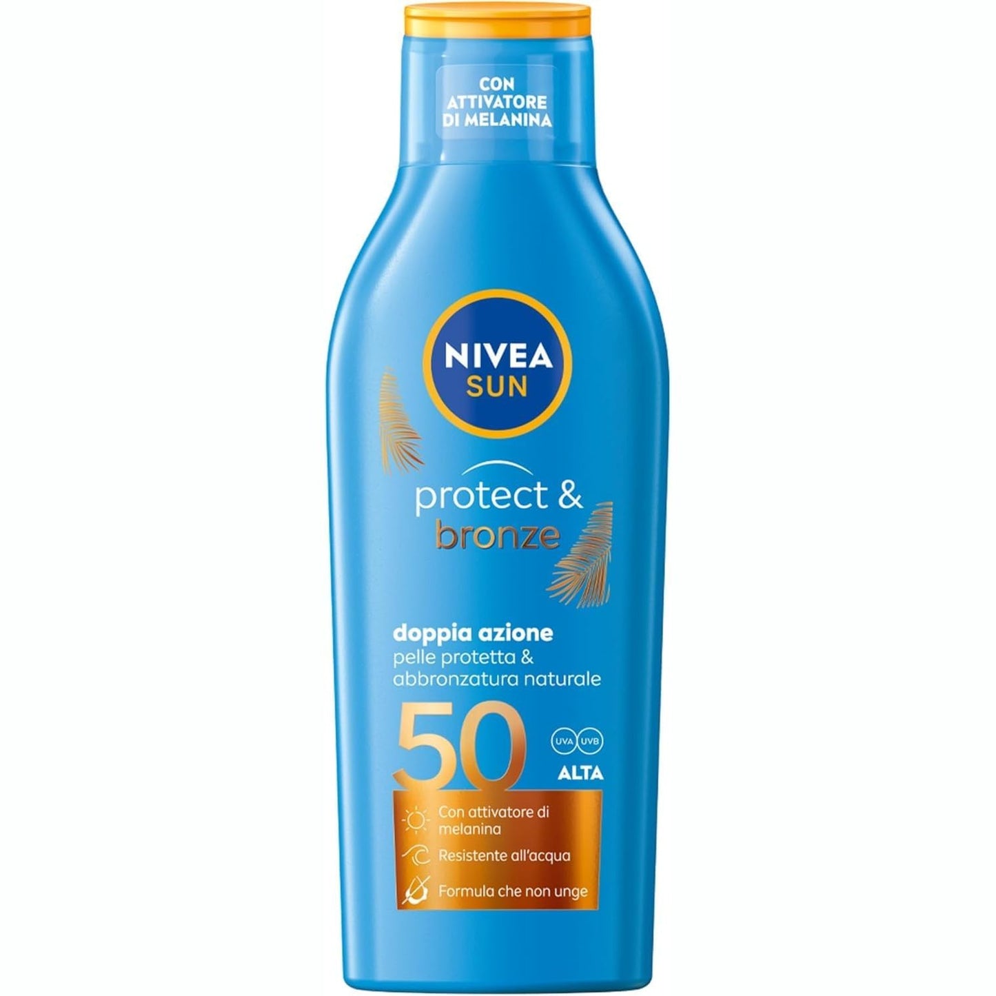 321776 - NIVEA SUN Krem dielli Protect & Bronze Sun Milk SPF 50 200 ml, SPF 50 me aktivizues të melaninës
