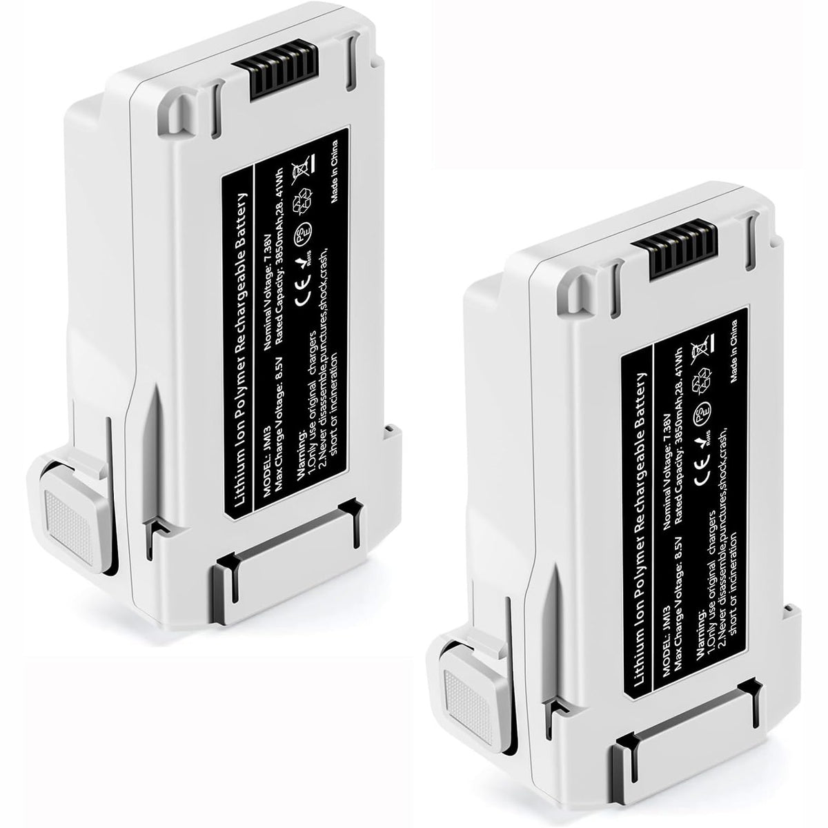 299026 - BATERI Fluturimi Mini Seria 3, Pako me 2 Bateri Droni 7.38V 3850mAh, Kohë Fluturimi Maksimale 51 Minuta, për DJI Mini 4 Pro/3