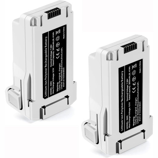 299026 - BATERI Fluturimi Mini Seria 3, Pako me 2 Bateri Droni 7.38V 3850mAh, Kohë Fluturimi Maksimale 51 Minuta, për DJI Mini 4 Pro/3