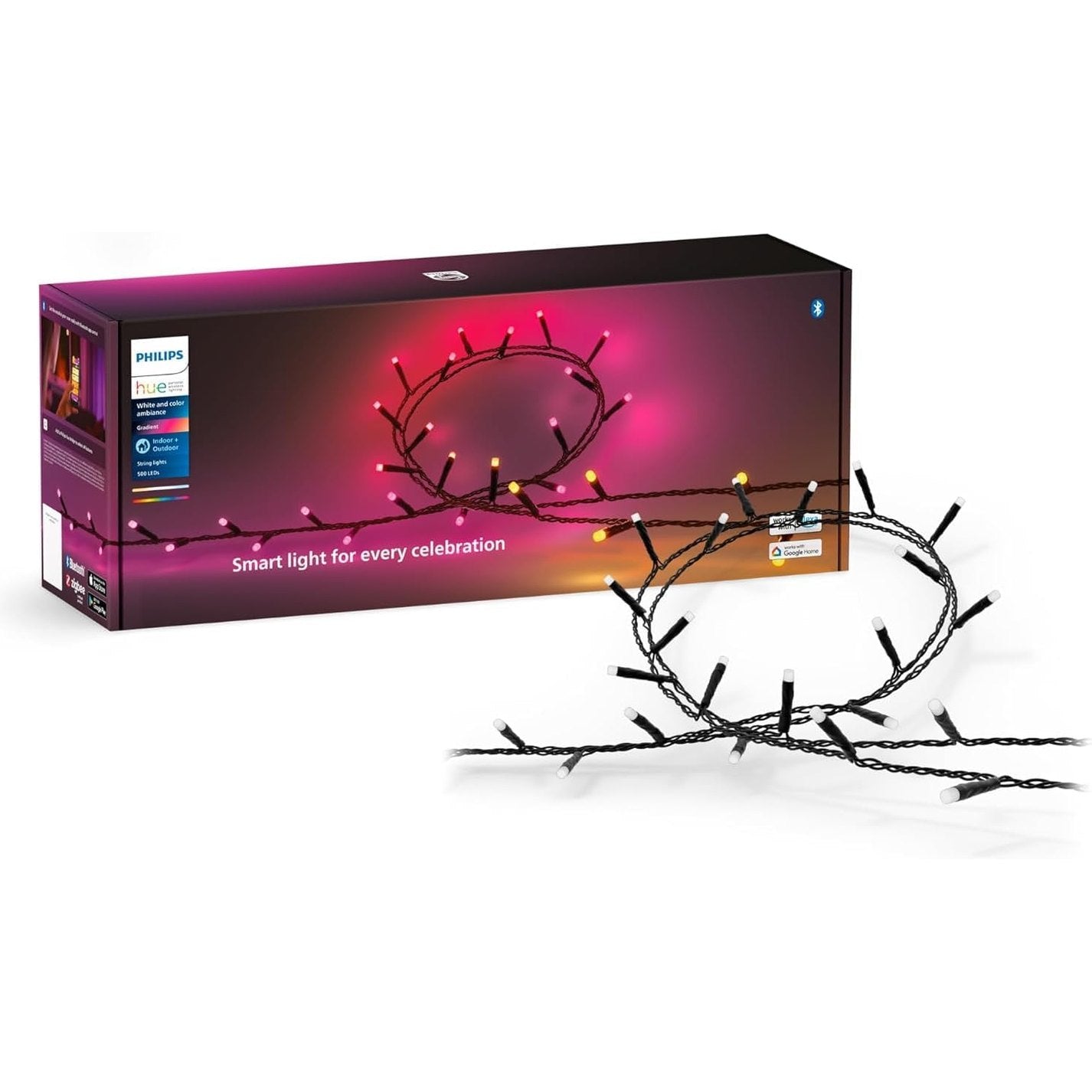 260000 - PHILIPS HUE Dritat me tela Festavia - 40 metra - 500 LED