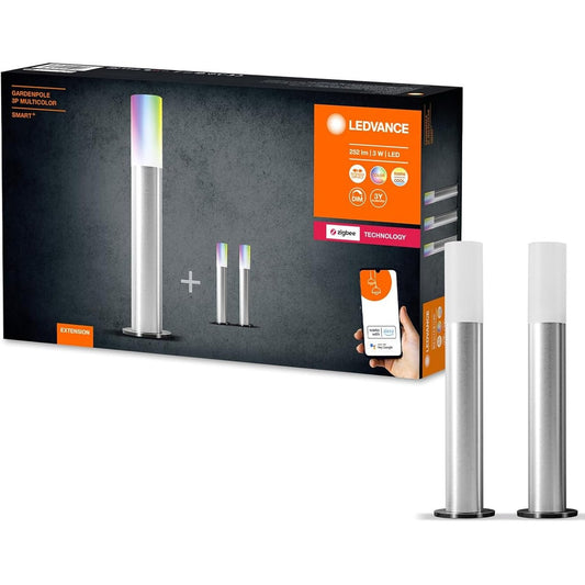 213613 - LEDVANCE Set Zgjatues Dritash LED Inteligjente për Kopsht me 5 Shtylla, Drita Vargu me Errësim dhe Kontroll Pa Tel, Teknologji Zigbee, Temperatura e Ngjyrës 2000-6500 K, 3 W për 420 lm