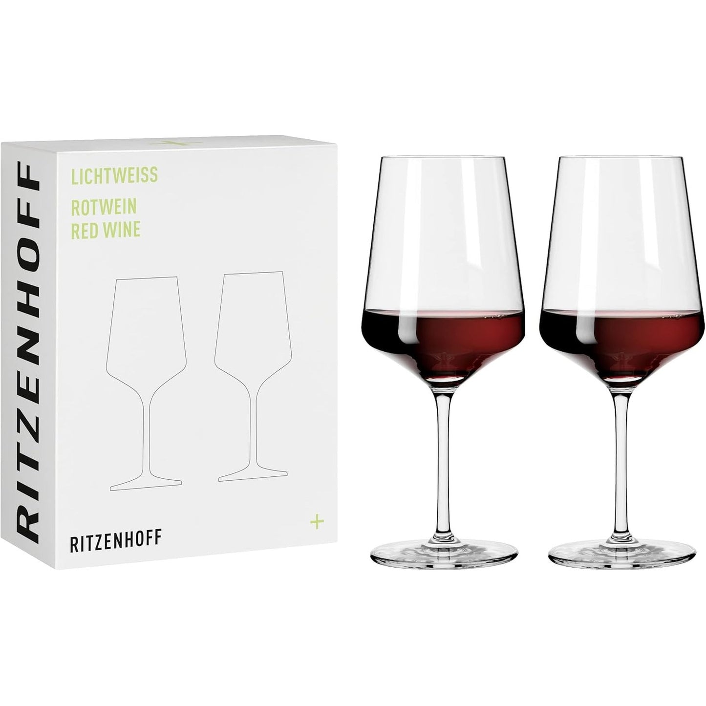 229051 - RITZENHOFF - Gotë Vere e Kuqe 500 ml, 2 copë, Seria Lichtweiss, prodhuar në Gjermani