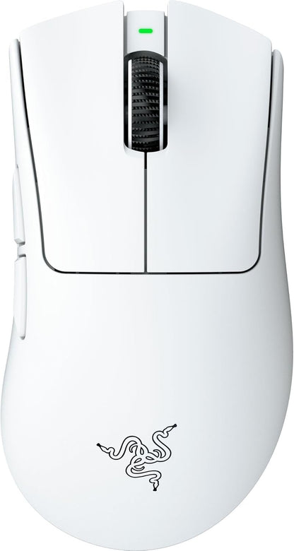 319357 - RAZER DEATHADDER V4 PRO - Maus pa tel, 57g, 2.4 GHz Hyperspeed, Sensor optik Focus Pro 45K, deri në 8K Hz polling, Çelësa Gen-4, E bardhë