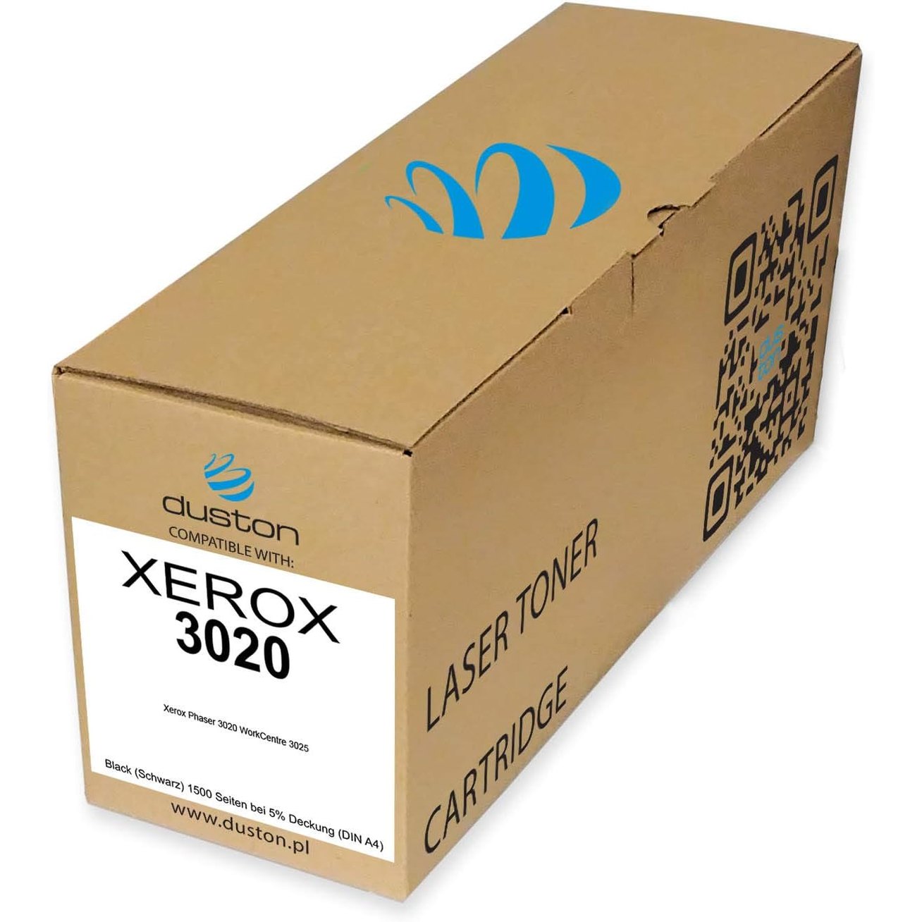 266669 - DUSTON - Toner i zi 3020, 106R02773, i pajtueshëm me Xerox Phaser 3020, 3025, 3025NI