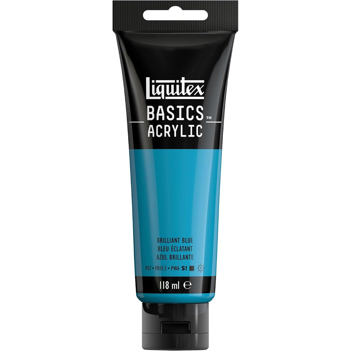 310548 - LIQUITEX Bojë akrilike 8870065 Basics, 118 ml, rezistente ndaj dritës, blu e shkëlqyer