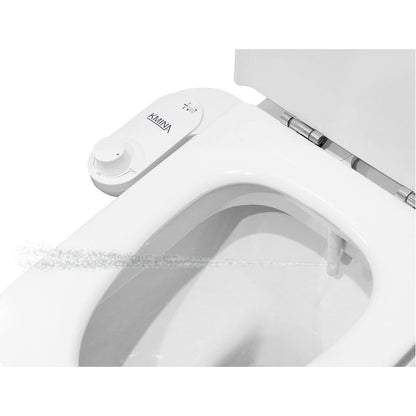 322430 - KMINA Bide Tualeti Jo-Elektrike (Tub 80 cm, Ujë i Ftohtë), Spërkatës Uji i Rregullueshëm, i Bardhë