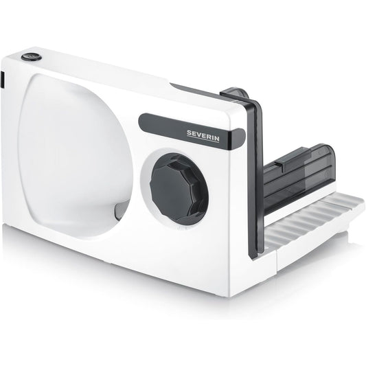 162448 - SEVERIN Prerës i Palosshëm, 100W, Motor DC, Trashësi Prej 0-15mm, Teh Solingen i Lëvizshëm RSG, Çelës Sigurie, 10.1x20.2x33.1cm, E Bardhë/ E Zezë - Modeli AS 3912