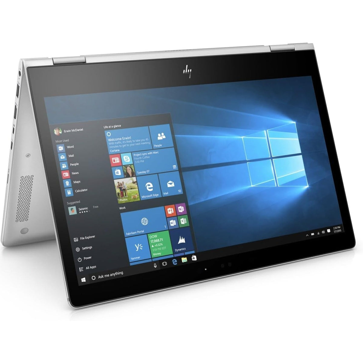 309116 - HP - Laptop EliteBook X360 1030 G2 2-në-1, 13.3" FHD, Intel Core i5-7300U, 8GB RAM, 256GB SSD, Windows 11 Pro (i Rinovuar)