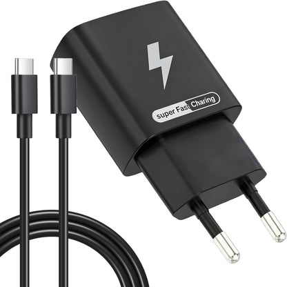 269138 - Karikues i shpejtë për iPhone 14/14 Pro/14 Pro Max/14 Plus/13/12/11/SE/Mini/X/XS/XR, 2 kabllo Lightning, 2 karikues USB-C 20W me prizë muri (2M)