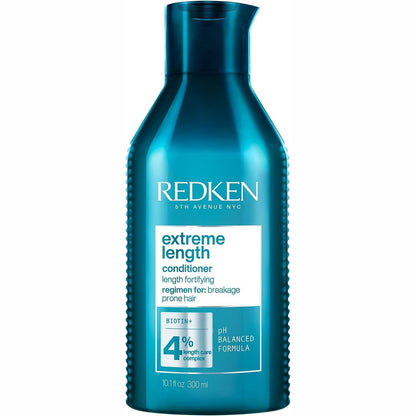 289934 - REDKEN Balsam Forcues 300ml | Pastron Butësisht dhe Zvogëlon Këputjen | Vegan dhe Pa Silikon | Biotinë dhe Vaj Ricini