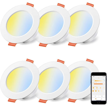 214013 - ILC Dritë tavani LED i fshehur 8W, Ø68-85mm, 2700K-6000K (pako me 6 pjesë)